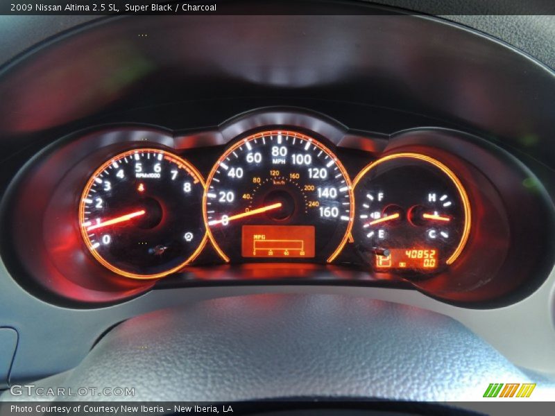 Super Black / Charcoal 2009 Nissan Altima 2.5 SL