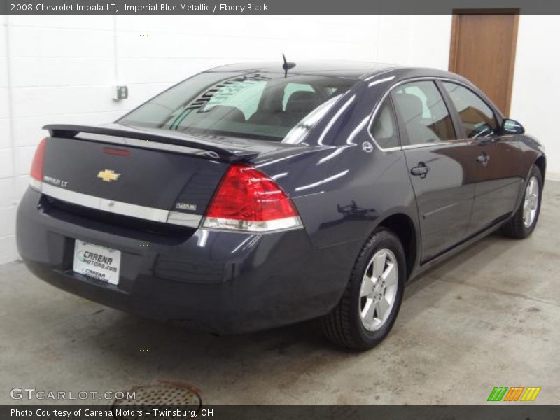 Imperial Blue Metallic / Ebony Black 2008 Chevrolet Impala LT