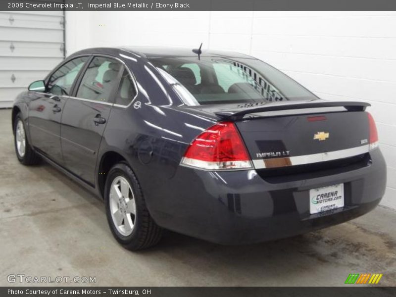 Imperial Blue Metallic / Ebony Black 2008 Chevrolet Impala LT