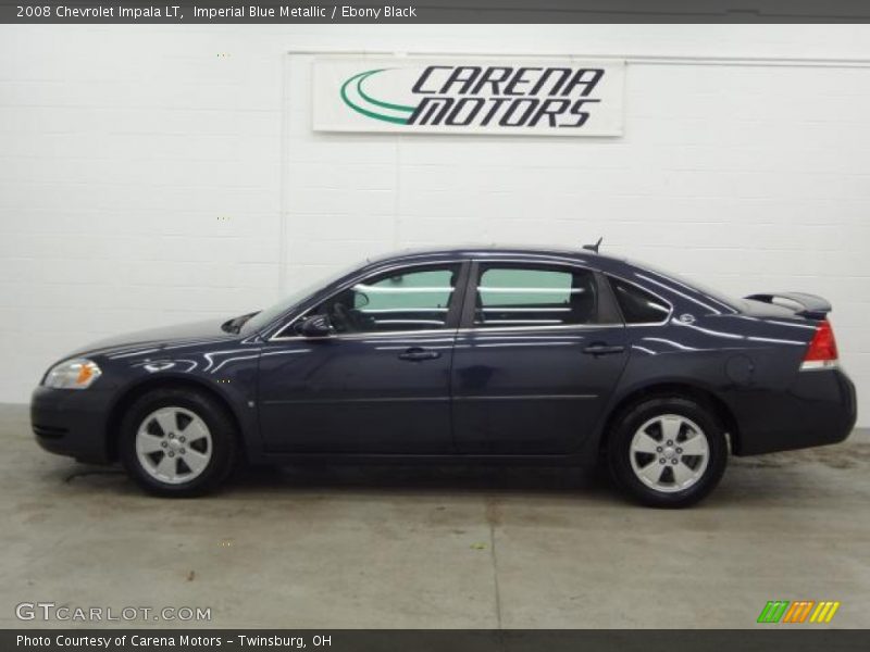 Imperial Blue Metallic / Ebony Black 2008 Chevrolet Impala LT