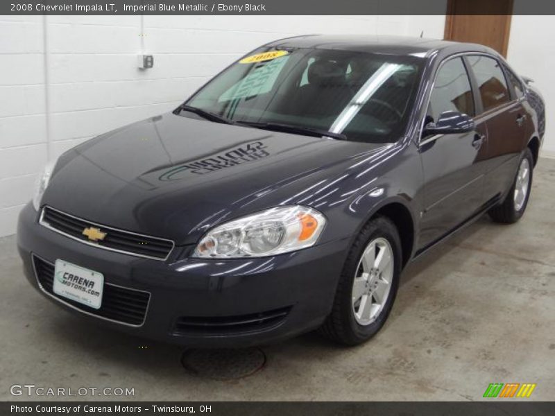 Imperial Blue Metallic / Ebony Black 2008 Chevrolet Impala LT