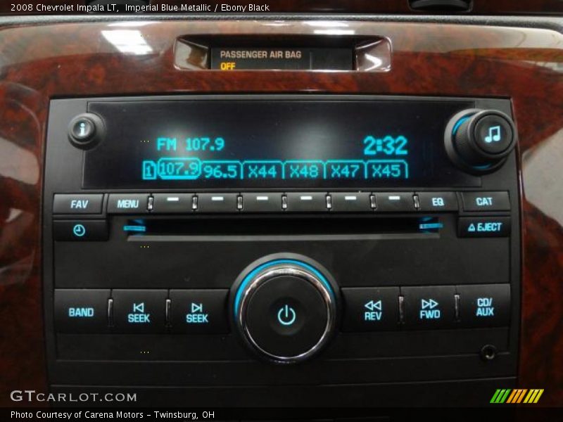 Imperial Blue Metallic / Ebony Black 2008 Chevrolet Impala LT