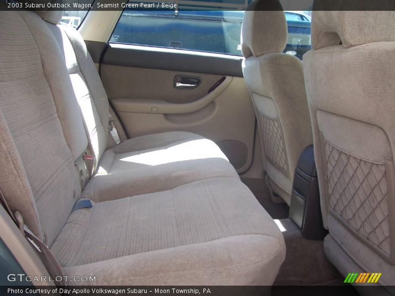 Seamist Green Pearl / Beige 2003 Subaru Outback Wagon