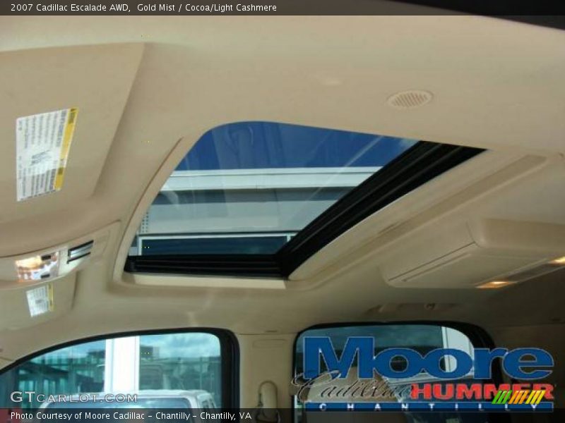 Gold Mist / Cocoa/Light Cashmere 2007 Cadillac Escalade AWD