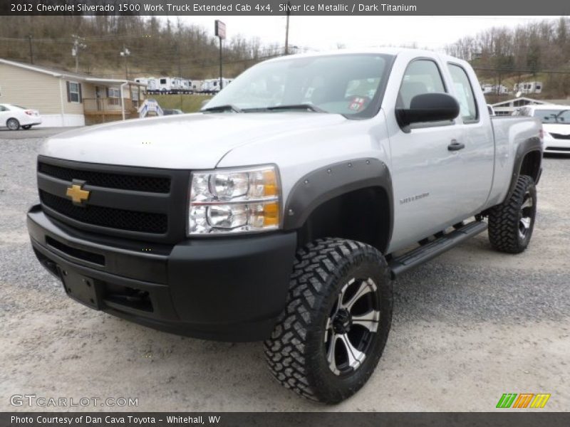 Silver Ice Metallic / Dark Titanium 2012 Chevrolet Silverado 1500 Work Truck Extended Cab 4x4