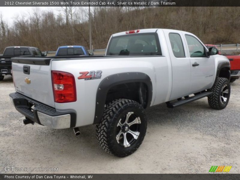 Silver Ice Metallic / Dark Titanium 2012 Chevrolet Silverado 1500 Work Truck Extended Cab 4x4