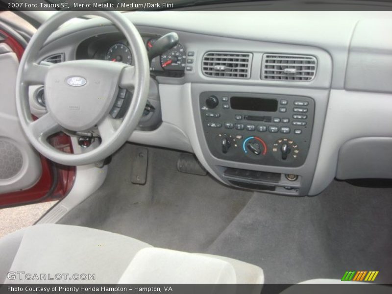 Merlot Metallic / Medium/Dark Flint 2007 Ford Taurus SE