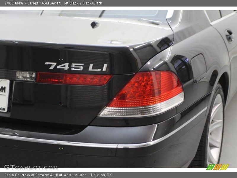 Jet Black / Black/Black 2005 BMW 7 Series 745Li Sedan