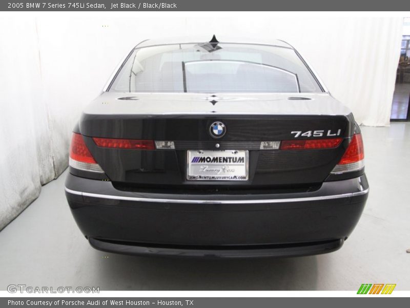 Jet Black / Black/Black 2005 BMW 7 Series 745Li Sedan
