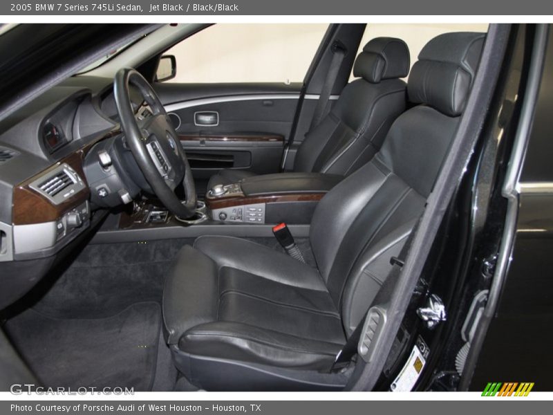 Jet Black / Black/Black 2005 BMW 7 Series 745Li Sedan