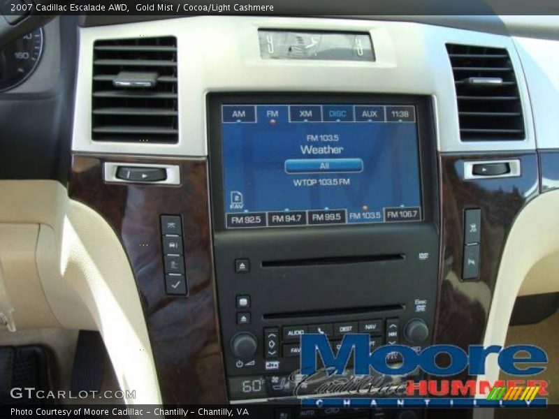 Gold Mist / Cocoa/Light Cashmere 2007 Cadillac Escalade AWD