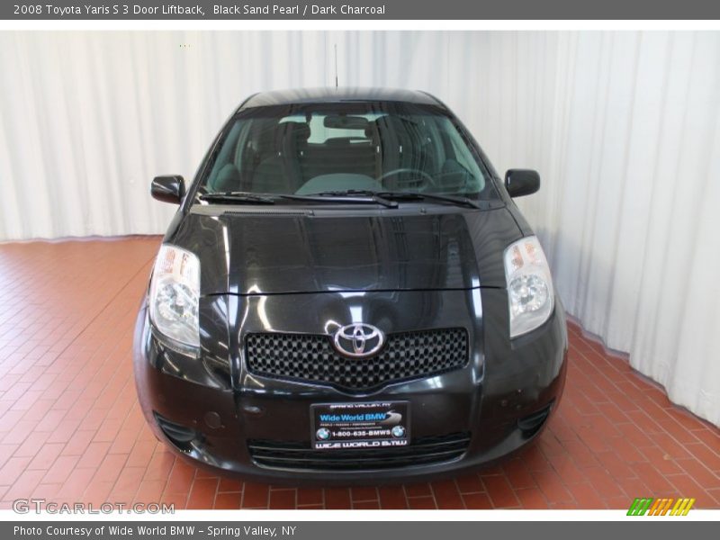 Black Sand Pearl / Dark Charcoal 2008 Toyota Yaris S 3 Door Liftback