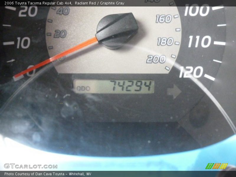 Radiant Red / Graphite Gray 2006 Toyota Tacoma Regular Cab 4x4