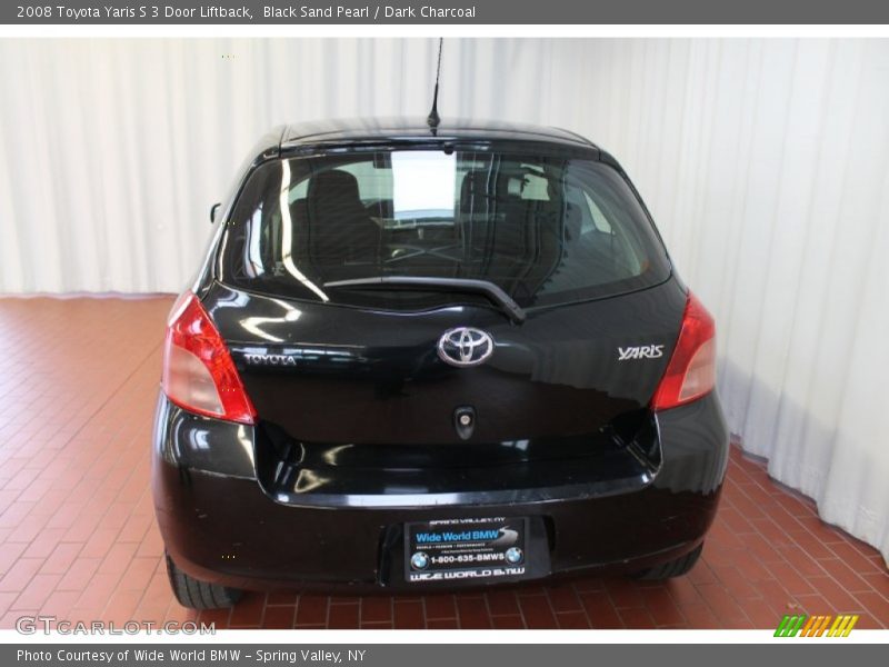 Black Sand Pearl / Dark Charcoal 2008 Toyota Yaris S 3 Door Liftback