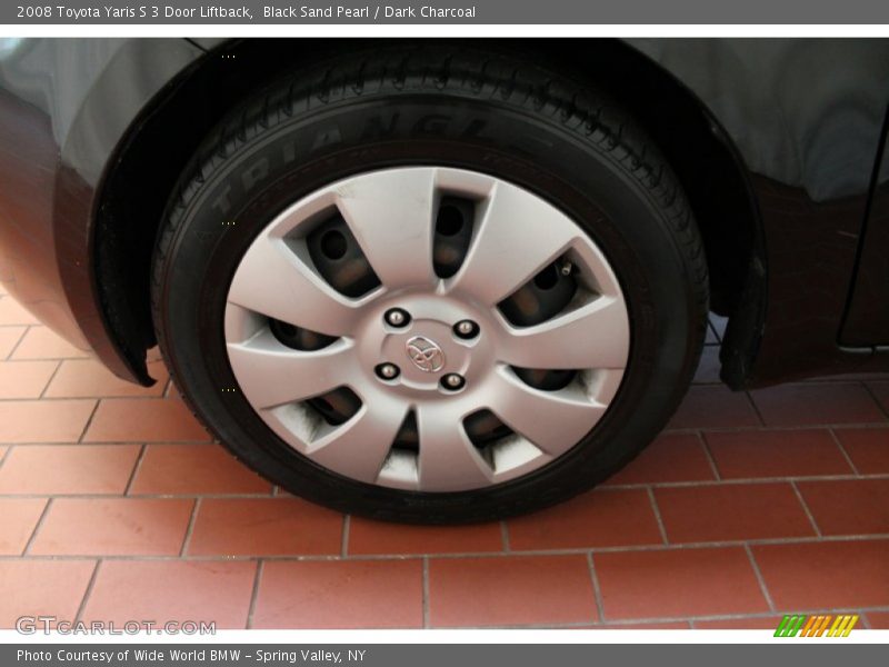 Black Sand Pearl / Dark Charcoal 2008 Toyota Yaris S 3 Door Liftback