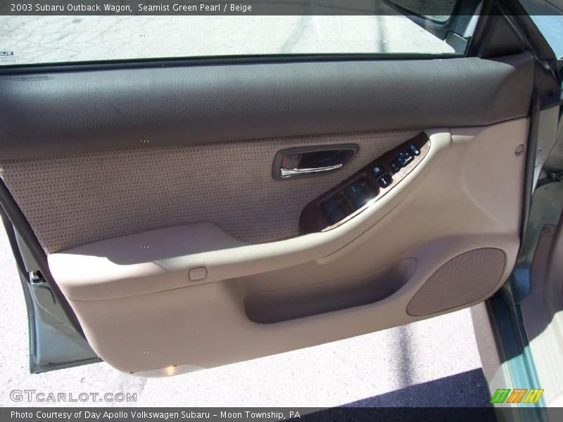 Seamist Green Pearl / Beige 2003 Subaru Outback Wagon