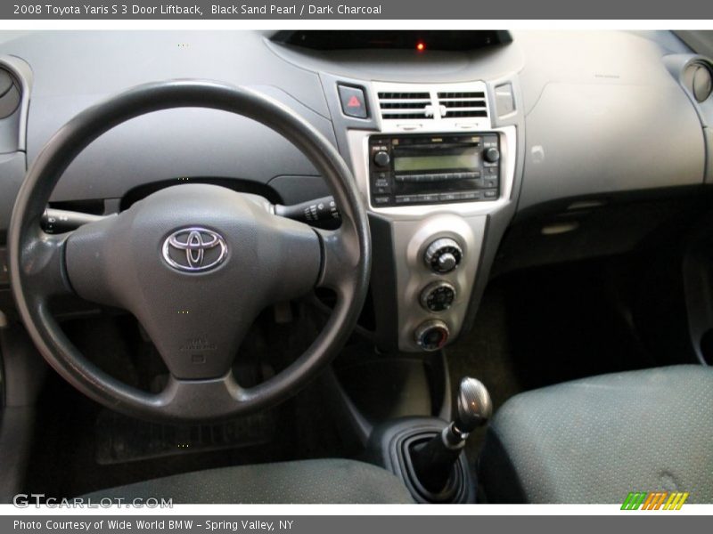 Black Sand Pearl / Dark Charcoal 2008 Toyota Yaris S 3 Door Liftback