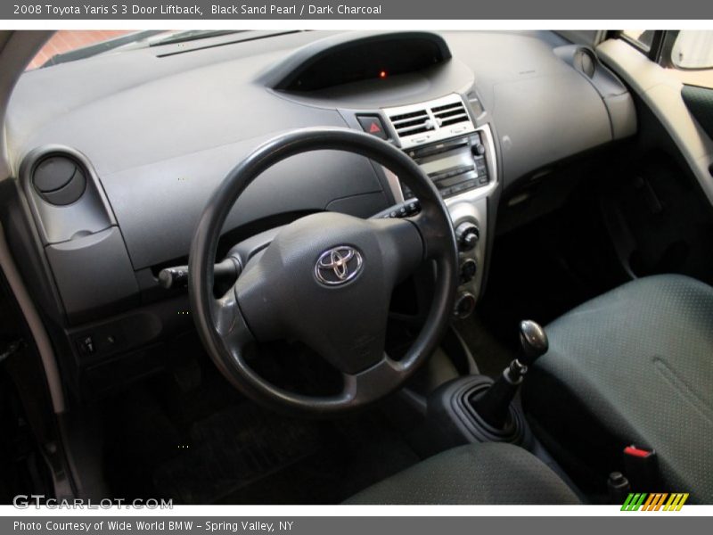 Black Sand Pearl / Dark Charcoal 2008 Toyota Yaris S 3 Door Liftback