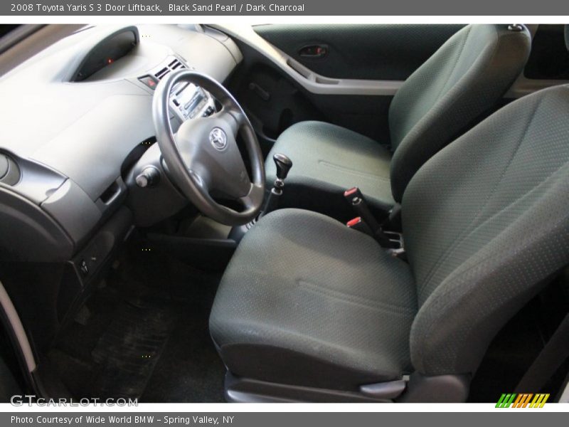 Black Sand Pearl / Dark Charcoal 2008 Toyota Yaris S 3 Door Liftback