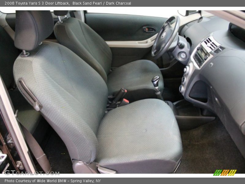 Black Sand Pearl / Dark Charcoal 2008 Toyota Yaris S 3 Door Liftback