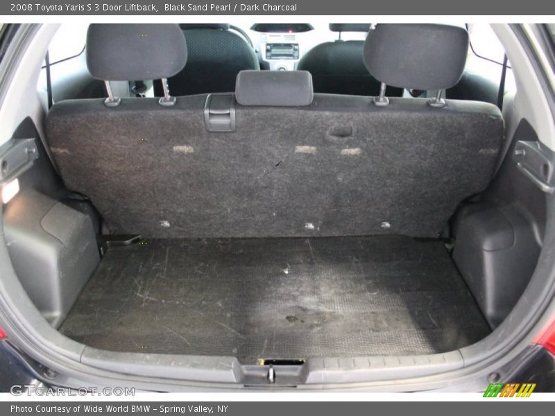 Black Sand Pearl / Dark Charcoal 2008 Toyota Yaris S 3 Door Liftback