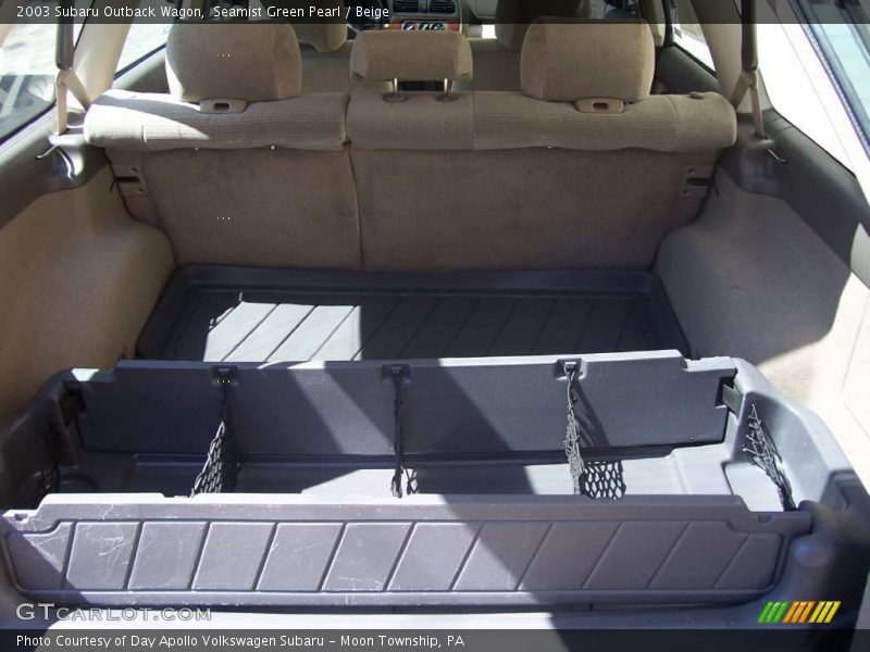 Seamist Green Pearl / Beige 2003 Subaru Outback Wagon