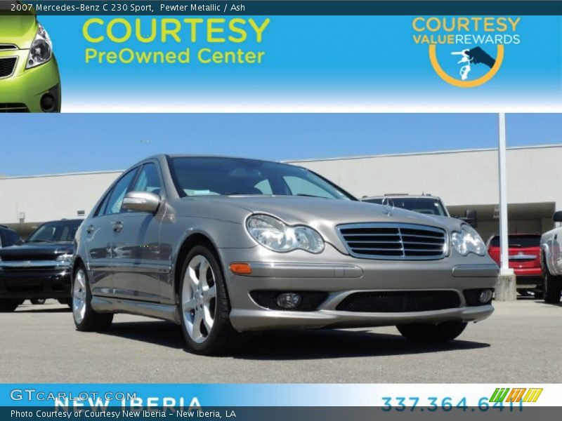 Pewter Metallic / Ash 2007 Mercedes-Benz C 230 Sport