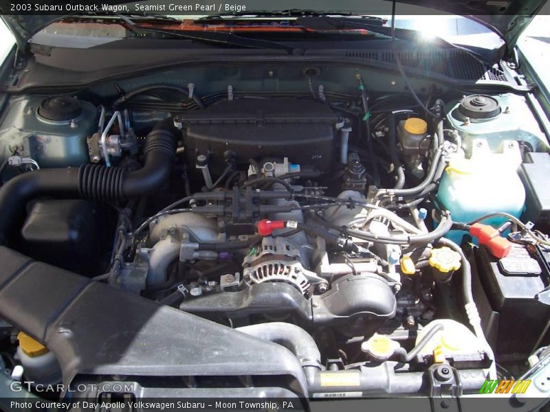 Seamist Green Pearl / Beige 2003 Subaru Outback Wagon