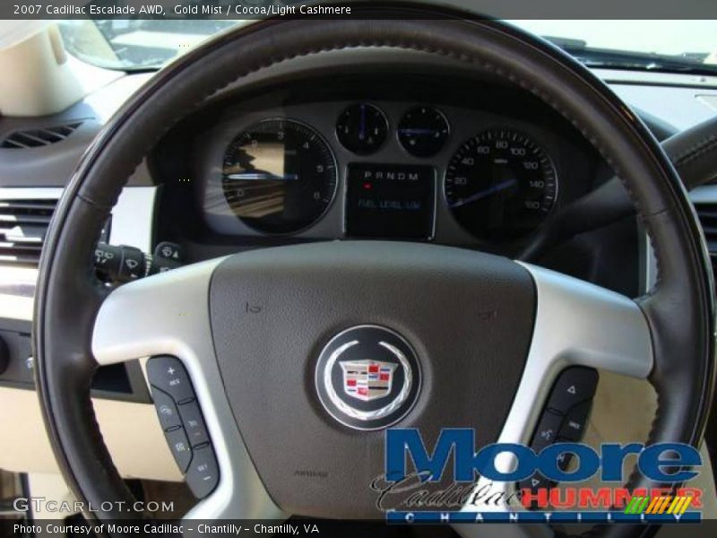Gold Mist / Cocoa/Light Cashmere 2007 Cadillac Escalade AWD