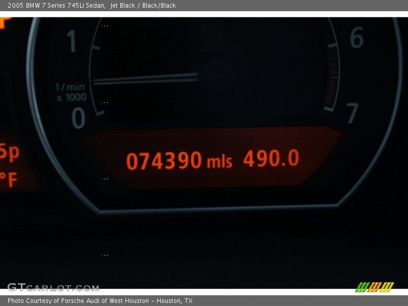Jet Black / Black/Black 2005 BMW 7 Series 745Li Sedan