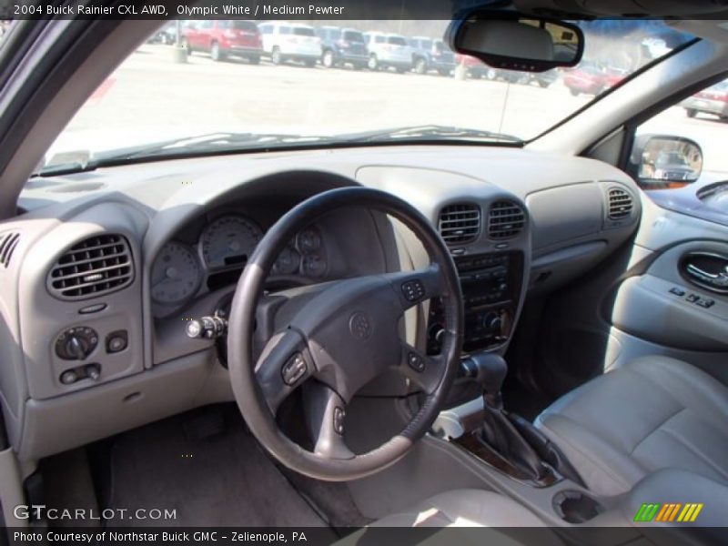 Olympic White / Medium Pewter 2004 Buick Rainier CXL AWD