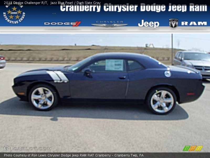 Jazz Blue Pearl / Dark Slate Gray 2013 Dodge Challenger R/T