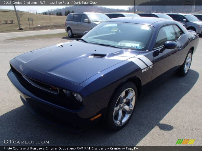 Jazz Blue Pearl / Dark Slate Gray 2013 Dodge Challenger R/T