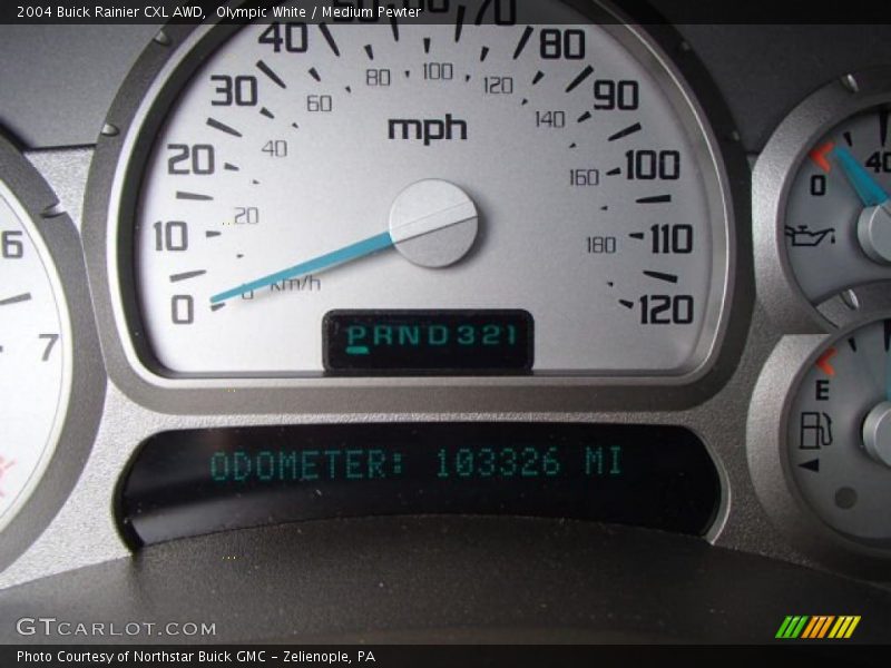 Olympic White / Medium Pewter 2004 Buick Rainier CXL AWD