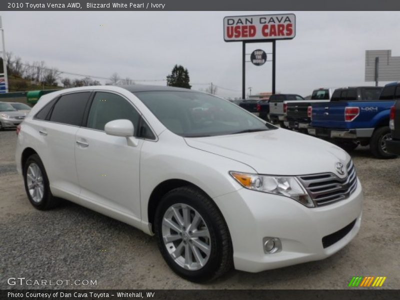 Blizzard White Pearl / Ivory 2010 Toyota Venza AWD