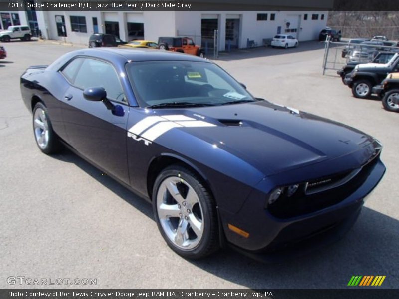 Jazz Blue Pearl / Dark Slate Gray 2013 Dodge Challenger R/T