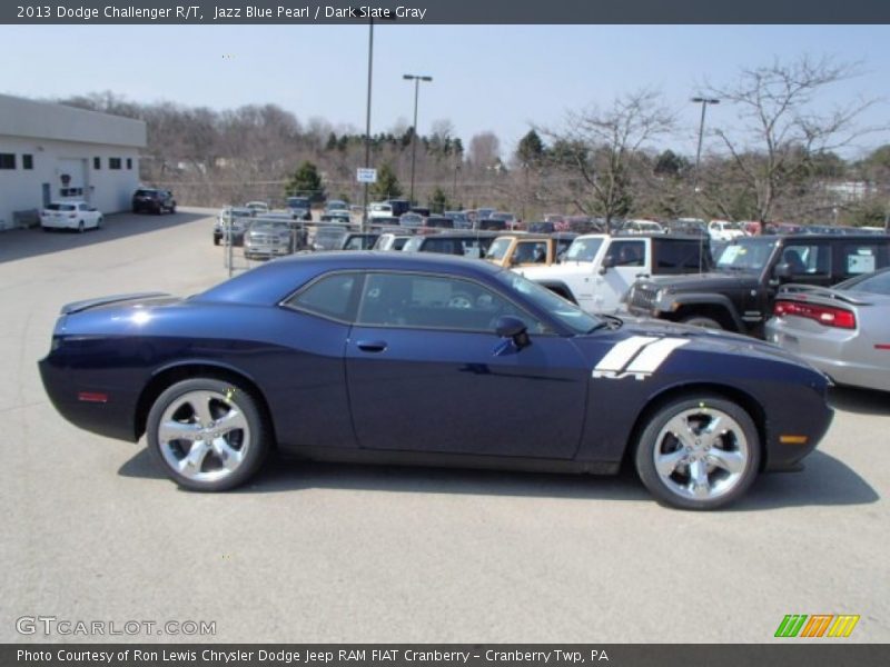 Jazz Blue Pearl / Dark Slate Gray 2013 Dodge Challenger R/T
