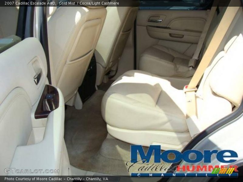 Gold Mist / Cocoa/Light Cashmere 2007 Cadillac Escalade AWD