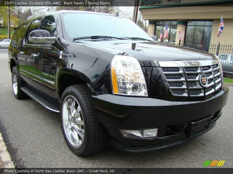 Black Raven / Ebony/Ebony 2007 Cadillac Escalade ESV AWD