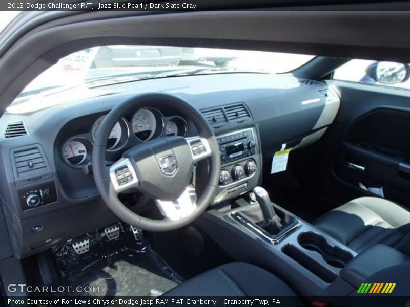 Jazz Blue Pearl / Dark Slate Gray 2013 Dodge Challenger R/T