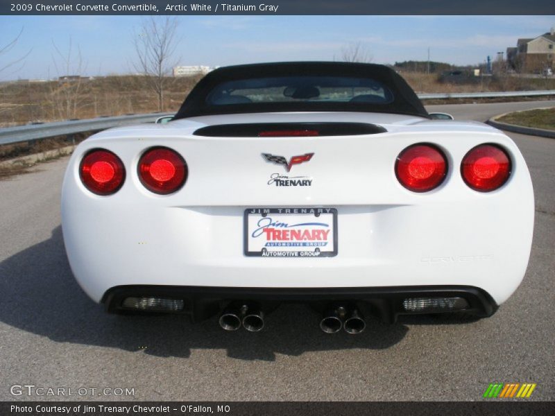 Arctic White / Titanium Gray 2009 Chevrolet Corvette Convertible