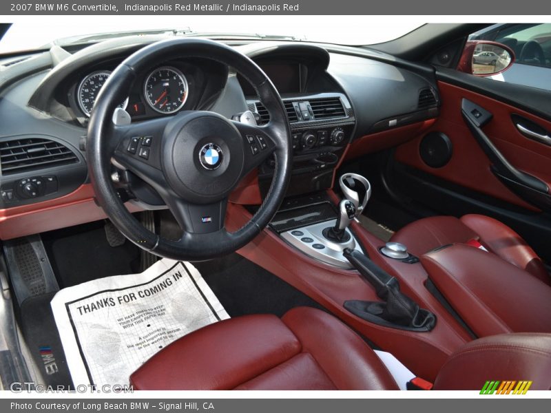 Indianapolis Red Interior - 2007 M6 Convertible 