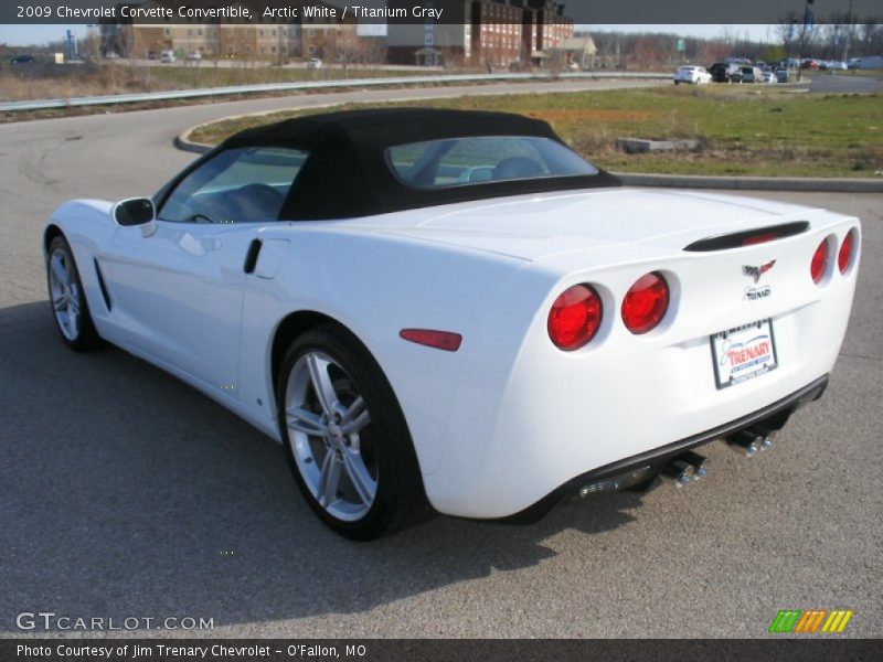 Arctic White / Titanium Gray 2009 Chevrolet Corvette Convertible
