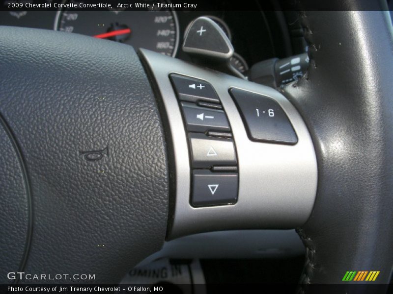 Controls of 2009 Corvette Convertible