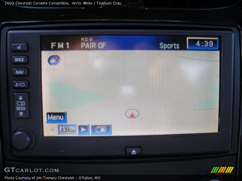 Navigation of 2009 Corvette Convertible