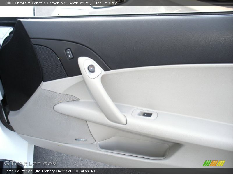 Arctic White / Titanium Gray 2009 Chevrolet Corvette Convertible