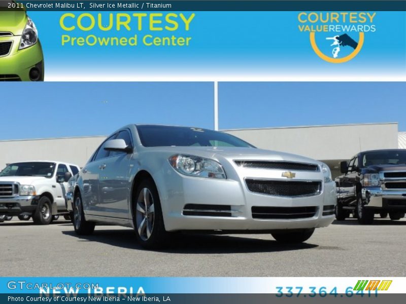 Silver Ice Metallic / Titanium 2011 Chevrolet Malibu LT