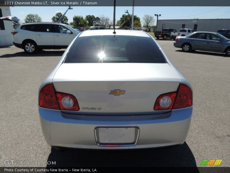 Silver Ice Metallic / Titanium 2011 Chevrolet Malibu LT