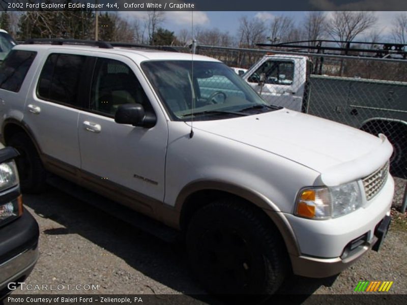 Oxford White / Graphite 2002 Ford Explorer Eddie Bauer 4x4