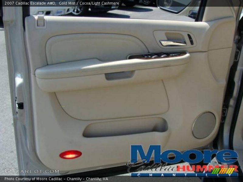 Gold Mist / Cocoa/Light Cashmere 2007 Cadillac Escalade AWD